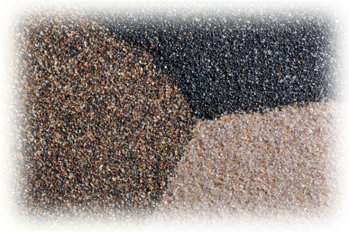 Mineral sand samples